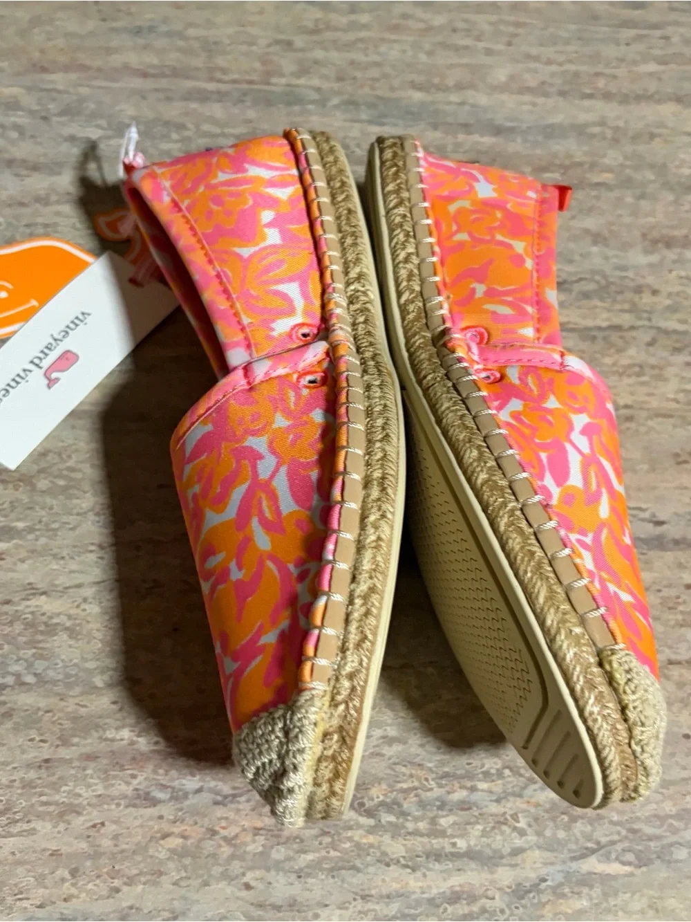 NWT Vineyard Vines X Sea Star Beachcomber Neon Summer Blooms Espadrille
